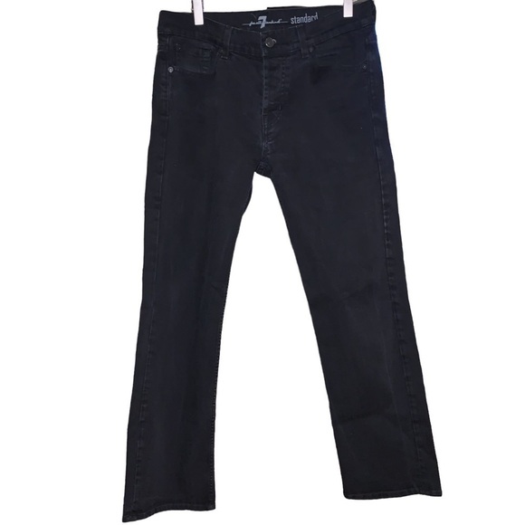 7 for All Mankind Black Jean Standard Cut - Picture 7 of 10
